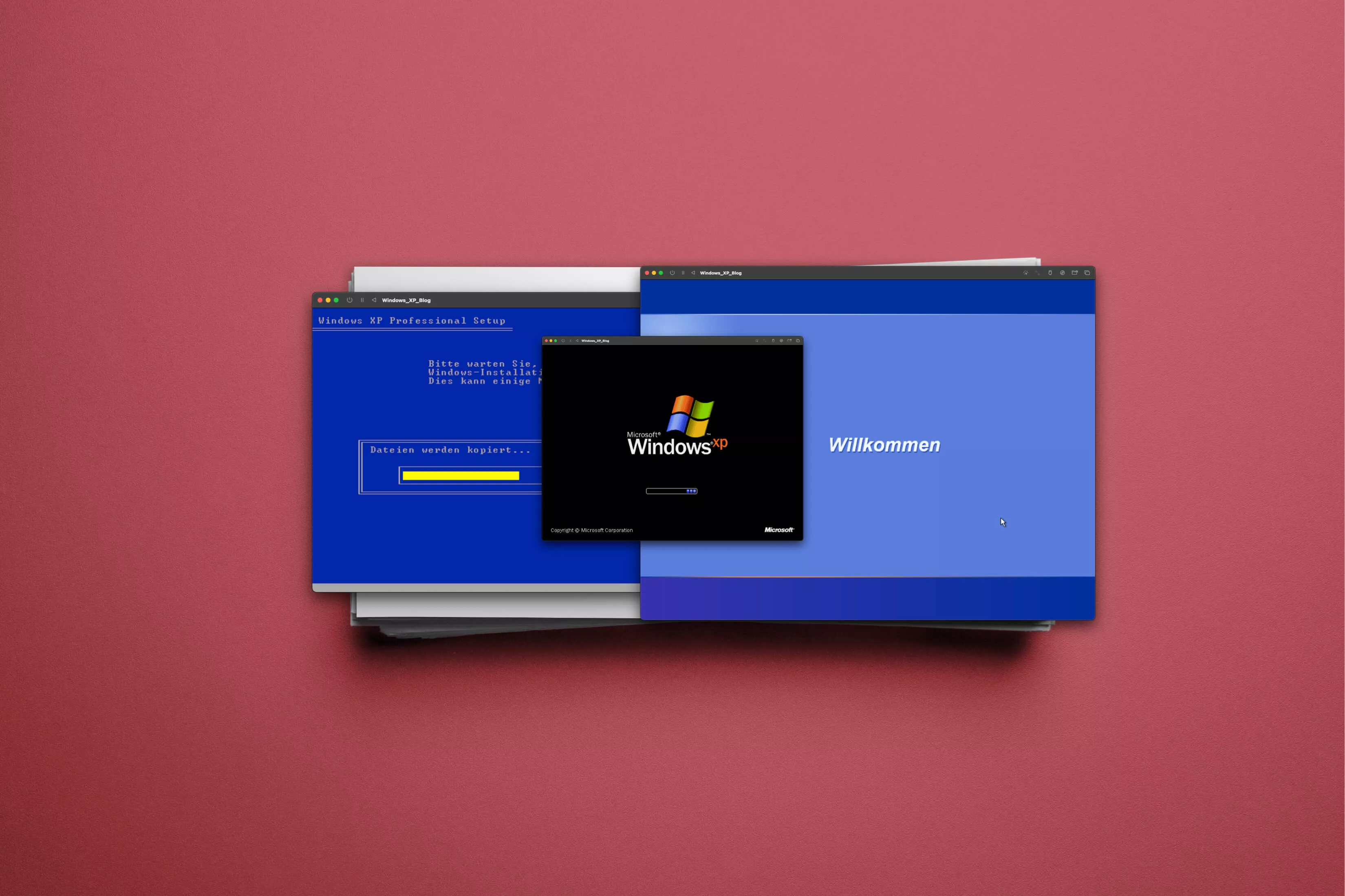 UTM: Windows XP auf macOS Sonoma installieren