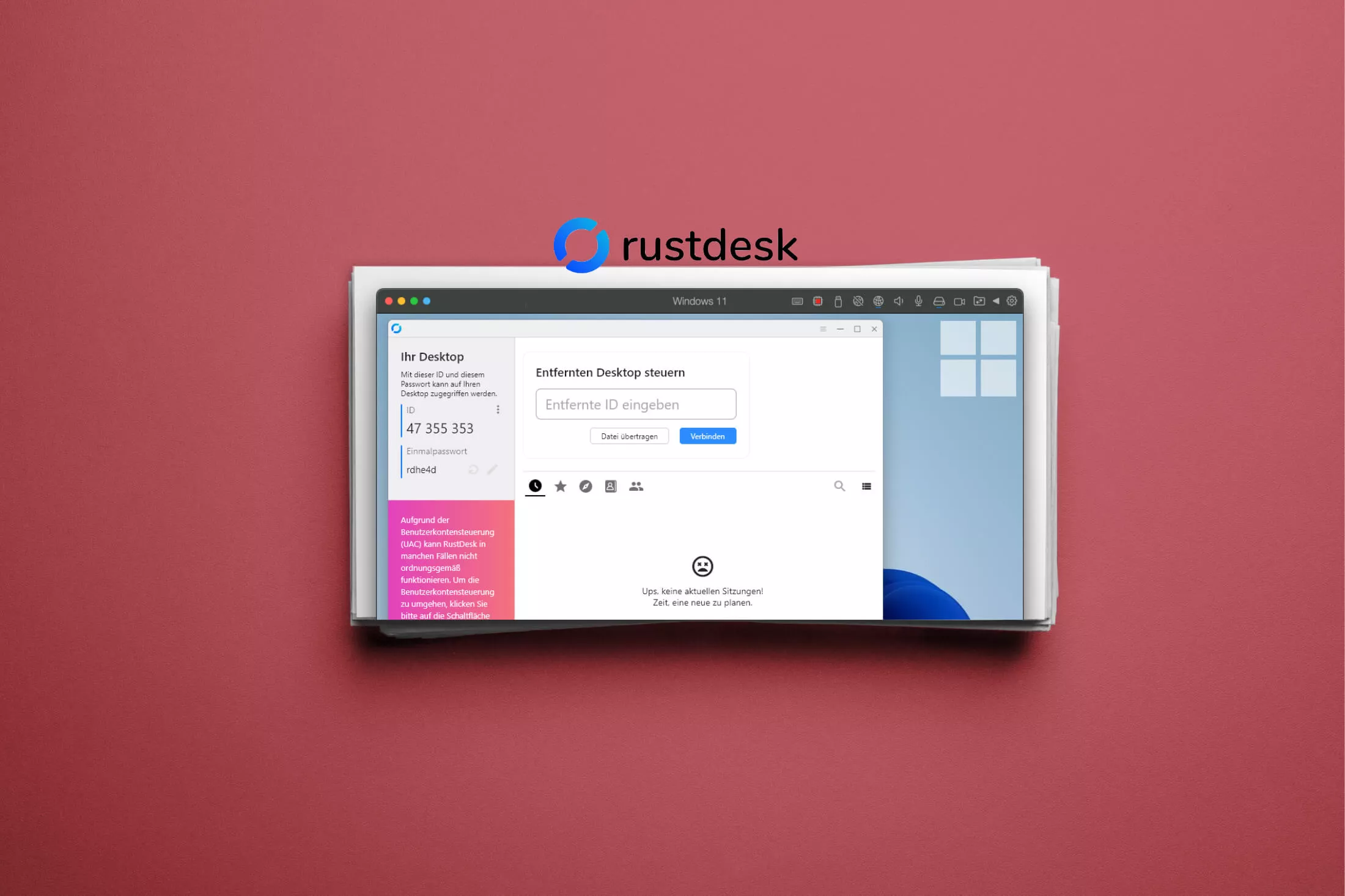Wie wird RustDesk auf Windows 11 installiert?