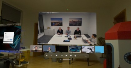 Zoom-Meeting mit der Apple Vision Pro